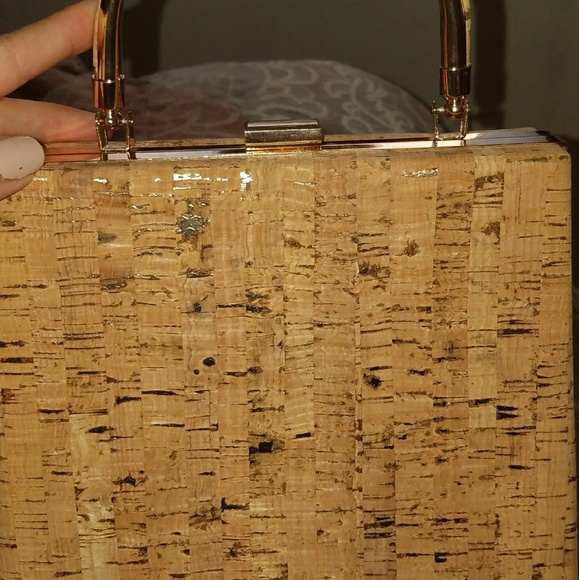 Kate Spade sz 6 natural Cork bow & purse  NEW $600 - Picture 6 of 9